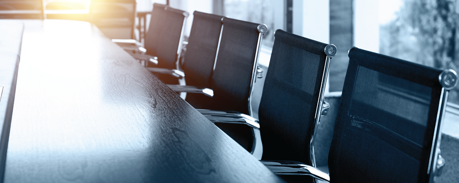 Board Room Chairs in a board room
